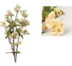 Prunus kunstbloemen kunsttak XXL - Gemixte Kleuren - 130 cm