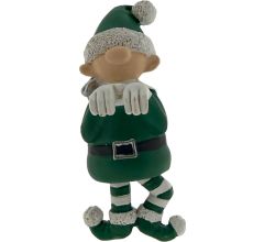 Parlane Kerst Elf - Decoratie Pothanger - Kerstmis - 10 x 6 cm - 3 Stuks