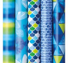 Blue - Luxe Cadeaupapier - Inpakpapier - 200 x 70 cm - 5 rollen