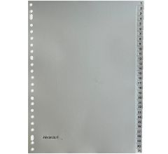 Benza Tabbladen met cijfers en 31 Tabs PP - A4 - 23 ringen