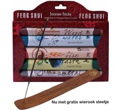 Wierook geurenset Feng Shui - 25 cm - incl. wierookplankje