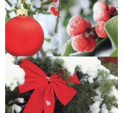 Dubbele Kerstkaarten met Winteraanzicht 7 - 16 stuks