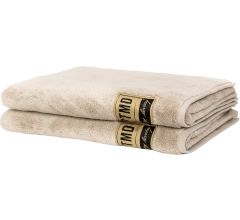Luxe Handdoeken - Badhanddoek - 100% katoen - 600 g/m² -70 x 140 cm- Créme - Set Van 2