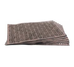 MAR10 Placemat 'Odessa' – 45 × 30 cm – Leder/PU – Metallic Copper – 6stuks