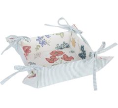 Clayre & Eef - Broodmand Veldbloemen Bloemen Motief - 20 x 20 x 8 cm