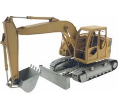 Metalen Graafmachine als decoratie - 14 x 13 x 19 cm