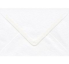 Benza Wenskaart Enveloppen - Langwerpig 16,2 x 11,4 cm = C6 - Wit Gehamerd Oppervlak - 25 stuks