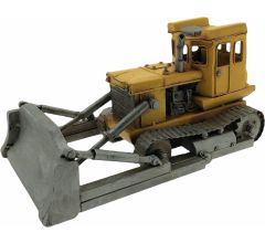 Miniatuur model Bulldozer - Geel - 33x19x17cm