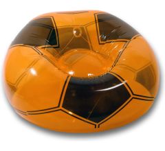 Oranje Voetbal Opblaasstoel 90 x 60 cm