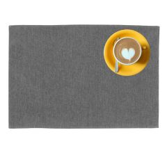 Outdoor buiten placemat Kiko - Lichtgrijs - 30 x 45 cm - 4 Stuks