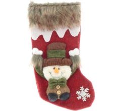 Unique Living | Stocking Vidar 17x34cm red snowman