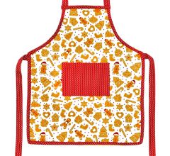 Kerstschort Voor Kinderen - 50 x 59 cm - 4 - 9 Jaar - 100% Katoen