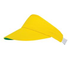 Zonneklep met elastische band - Geel