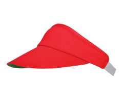 Zonneklep met elastische band - Rood