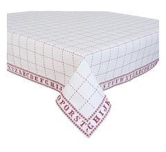 Clayre & Eef - Tafelkleed - 100% Katoen - Kruissteek - 130 x 180 cm