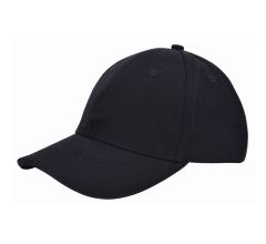 Benza luxe canvas sandwich Baseballcap - Zwart