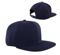 High profile snapback cap - Donkerblauw