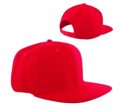 High profile snapback cap - Rood