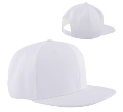 High profile snapback cap - Wit