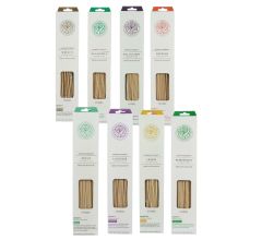 Wierook Aromatherapy - assortiment met 200 etherische wierookstokjes 8 heerlijke geuren - 8 x 25 st