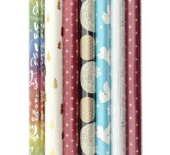 Kerstmis cadeaupapier - Assortiment kerstpapier inpakpapier - 3 meter x 70 cm - 7 rollen