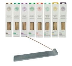 Assortiment 200 stuks etherische incense wierookstokjes 8 heerlijke geuren - 8 x 25 stuks - incl. S