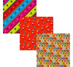 Assortiment 3 Sinterklaaspapier Cadeaupapier Inpakpapier - 200 x 70 cm - 3 rollen
