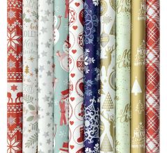 Benza cadeaupapier - Assortiment inpakpapier voor kerst kerstpapier K23 - 2 meter x 70 cm - 10 roll