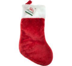 Luxe Kerst sok met ophang lus - 44 x 24 cm