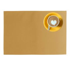 Outdoor buiten placemat Kiko - Mellow Yellow Geel - 30 x 45 cm - 4 Stuks