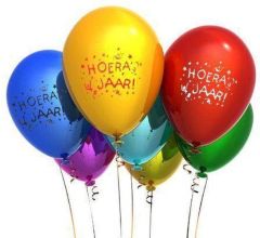 Benza - Leeftijd Ballonnen - 4 Jaar (6 stuks)