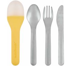 Reisbestekset Bestek Bestekset, campingbestekset 3-delig  RVS - Inclusief Houder - Lichtgewicht - 1