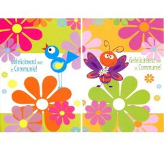 Communie Enkele Wenskaarten - Felicitatiekaarten - 10 stuks (Nr. 3)