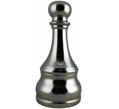 Deurstopper Deurstop Keramiek Zilver 26 cm - Pionvorm - 600 gram