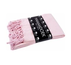 Hamamdoek - 130 x 180 cm - 100% Katoen - Uni Soft Pink