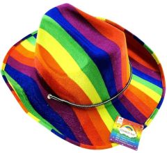 Mooie Cowboyhoed in regenboogkleuren - Gay - Pride