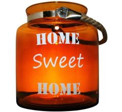 BMPdesign Glaslantaarn, Windlicht Amber 18 x 20 cm