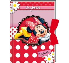 Minnie Mouse dagboek met sluitlint - 18 x 12 cm