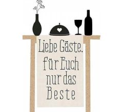 Servetten - Liebe Gäste - 40 stuks - 33 X 33 Cm	