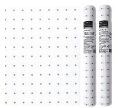 3-IN-1 ROL Tafelloper en Placemats Airlaid - Stippen - 40 x 480 cm - 2 Stuks