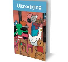 Kikker - 6 Dubbele Uitnodigingen Met Envelop – Ik Geef Een Feestje!