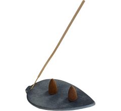 Wierookhouder speksteen blad 13 cm