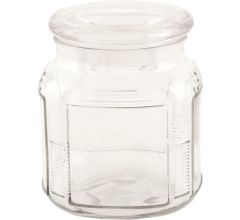 BMPdesign Glazen Voorraadpot - Transparant - 12 cm - 2 stuks