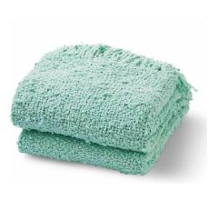 Dutch Decor - Trendy Geknoopt Plaid - 130x180cm - 100% Katoen - Mint