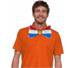 Folie Ballon Vlinderdas - Haarband - Rood Wit Blauw - Ek/WK - Koningsdag - 22 x 12 cm