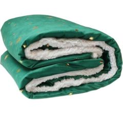 Unique Living Plaid Lekker Zacht Met Sterren Motief - Winter Kerst - 150 x 200 cm - Groen
