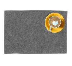 Outdoor buiten placemat Kiko - Donkergrijs - 30 x 45 cm - 4 Stuks