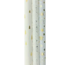 Christmas mix cadeaupapier - Kerstpapier inpakpapier voor kerst K437 - 300 x 70 cm - 3 rollen