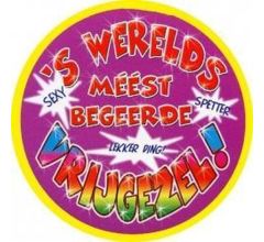 Mega - Grote Button - Vrijgezel - 16cm