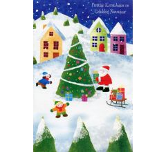 Dubbele Kerstkaarten Assorti 4 - 30 stuks